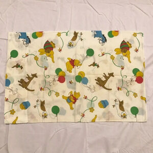 Vintage Winnie  The Pooh Pillow Case Eeyore Kanga Owl
